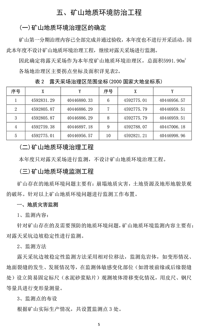乃林皋膨潤(rùn)土礦2020年度地質(zhì)環(huán)境治理與土地復(fù)墾計(jì)劃