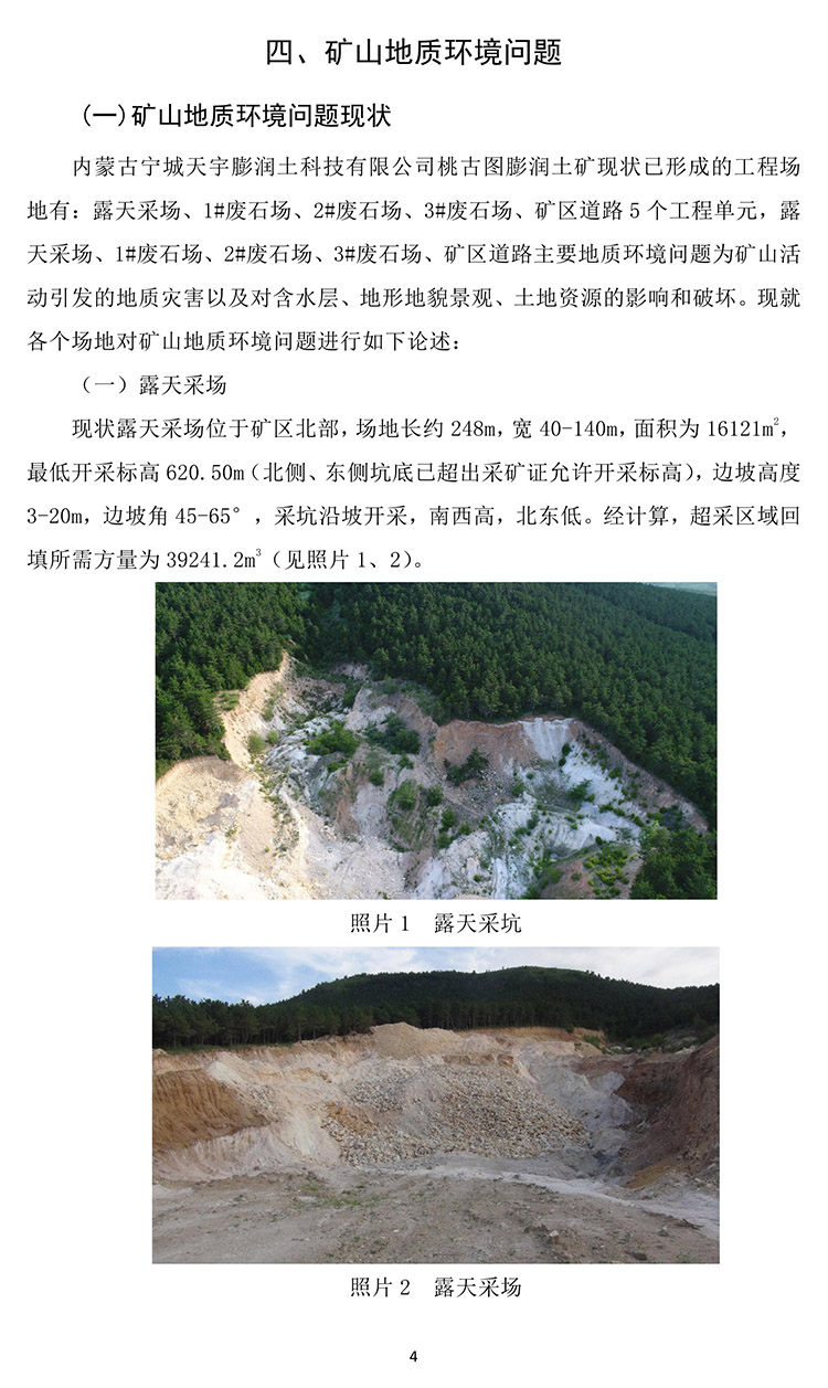 桃古圖膨潤(rùn)土礦2020年度地質(zhì)環(huán)境治理與土地復(fù)墾計(jì)劃