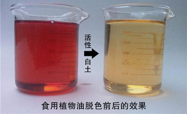 Activated clay with vegetable oil