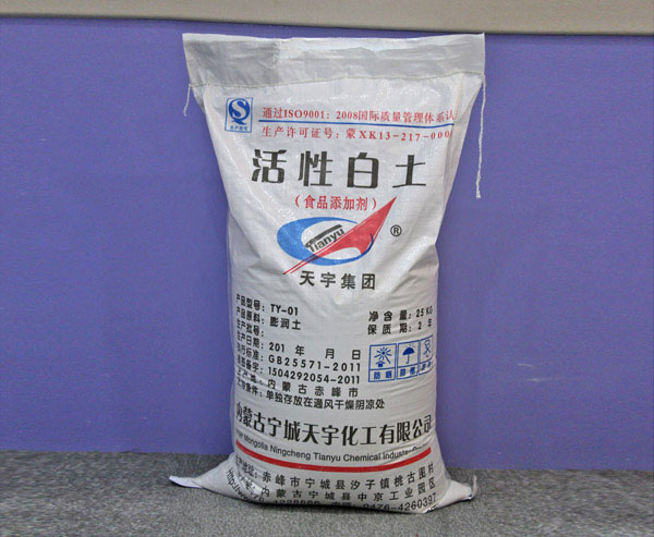 Activated clay with vegetable oil